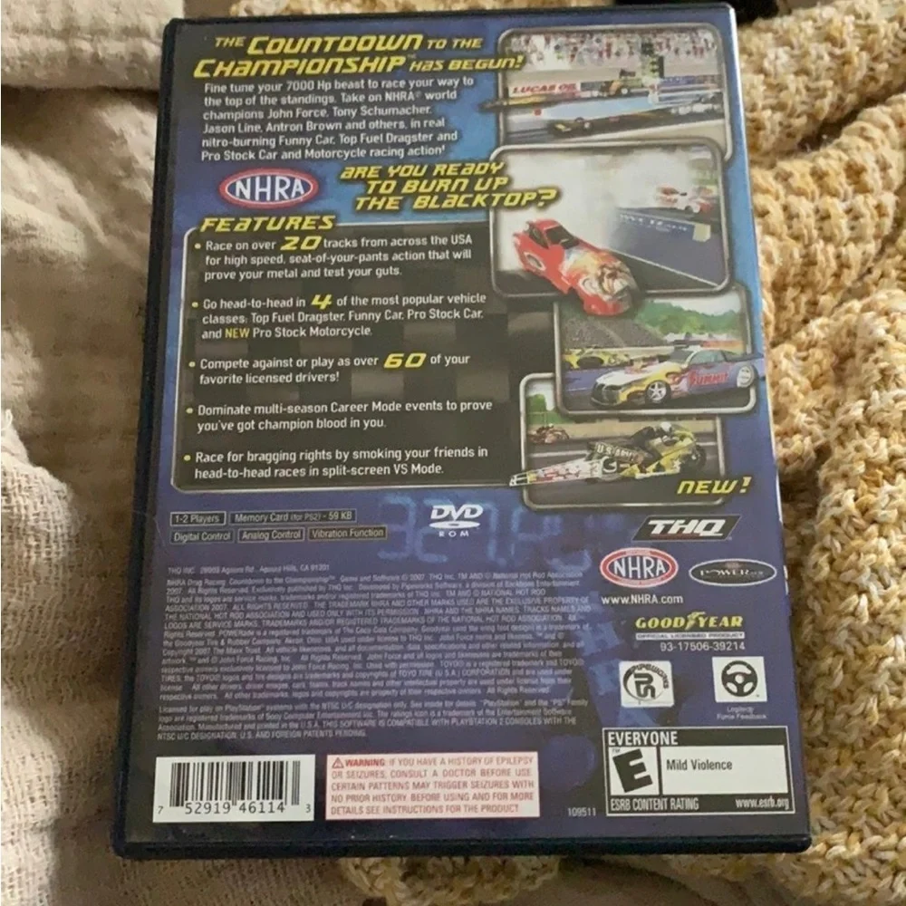 NHRA Drag Racing: Countdown to the Championship Ps2 Playstation 2